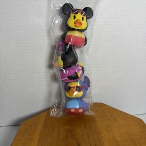 Disney Duckalooz Target Exclusive 3pc Stackable Figure Set Mickey Minnie Stitch